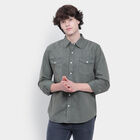 Men's Cotton Casual Shirt, Olive, small image number null